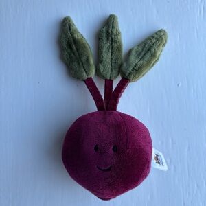 Jellycat Vivacious Vegetable Beetroot Plush Stuffed Toy - Retired